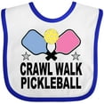 thumbnail image 3 of Inktastic Crawl Walk Pickleball Boys or Girls Baby Bib, 3 of 4