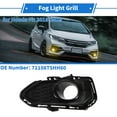 thumbnail image 2 of Unique Bargains Front Left Fog Light Grill No.71108T5HH60 Front Lower Bumper Fog Light Cover Inserts for Honda Fit 2018-2019 Black ABS, 2 of 6