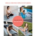 thumbnail image 7 of Sky Blue Yoga Towel for Hot Yoga Non Slip, Modern Pure Winter Sky Blue Yoga Mat Towel Absorbent Yoga Sweat Towels Microfiber Hot Yoga Blanket for Bikram Pilates 26"x70", 7 of 7