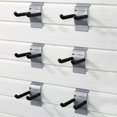 thumbnail image 7 of RST Brands Flow Wall 15 PC Plastic Slatwall Bin Shelf Hook Storage Set - Silver, 7 of 7