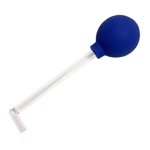 Limpiador bucal con tubo de vidrio en ángulo recto de 90 grados, herramienta para eliminar cálculos amigdalinos