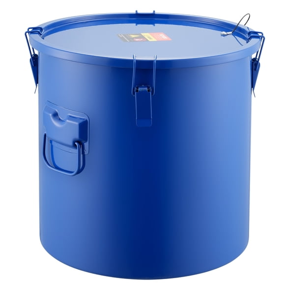 KFFKFF Fryer Grease Bucket Oil Disposal Caddy, 8-Gallon Bucket with Filter Bag, Blue