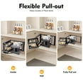 thumbnail image 6 of Blind Corner Cabinet Pull Out Organizer, 2 Tier Kitchen Corner Cabinet Pull Out, MagicCorner Pull Out with Adjustable 4 Separate Baskets for 14 Inch Open Organizer for Kitchen Cabinets, 6 of 24