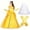 Yellow, variant on URSOFINE Women's Belle Costume Adult Yellow Off-Shoulder Princess Dress up Ball Gown Beauty Outfit Halloween Party Dress