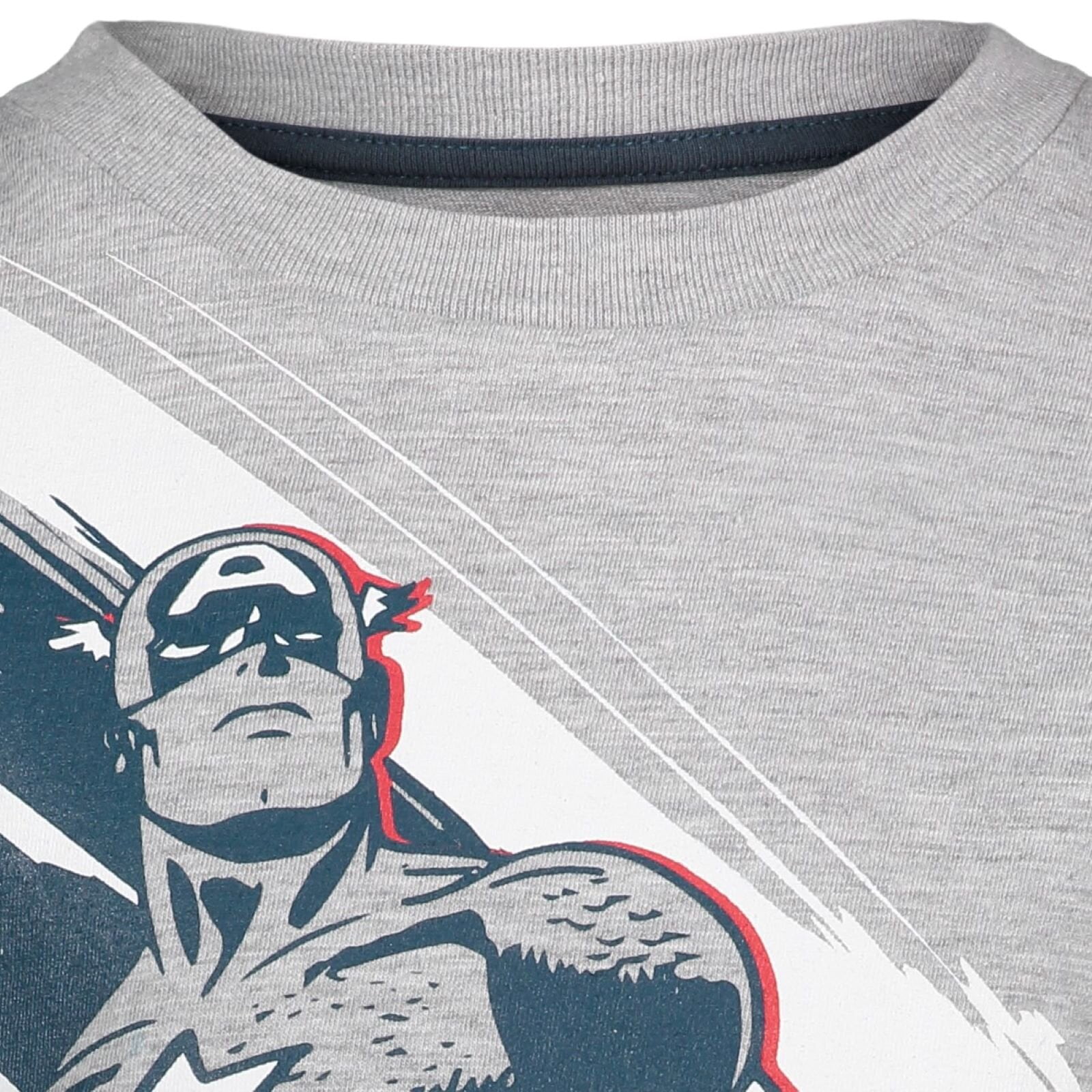 Marvel Avengers Captain America Big Boys 2 Pack Long Sleeve T-Shirts Toddler to Big Kid