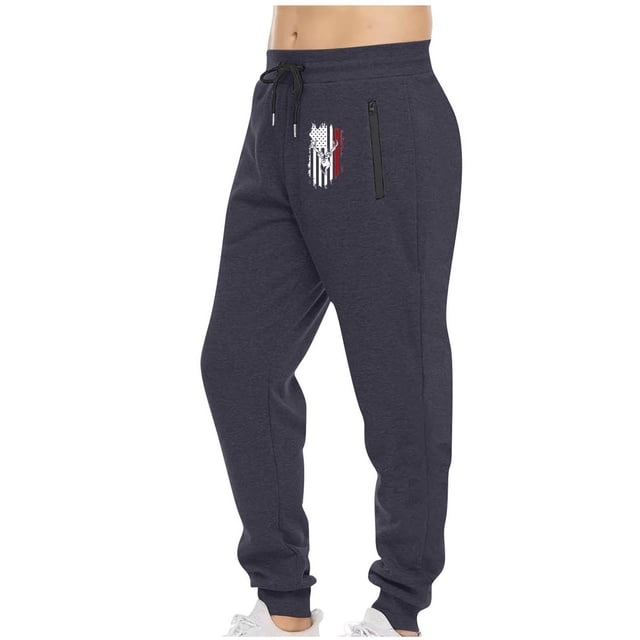 Pantalones deportivos de longitud completa para hombre, pantalones de ejercicio para correr ajustados, pantalones para correr con cordón, pantalones estampados, pantalones para hombre