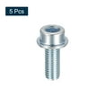 thumbnail image 3 of M10x25mm Flanged Socket Head Screws, 5 Pack 8.8 Grade Carbon Steel Flange Bolts, 3 of 5