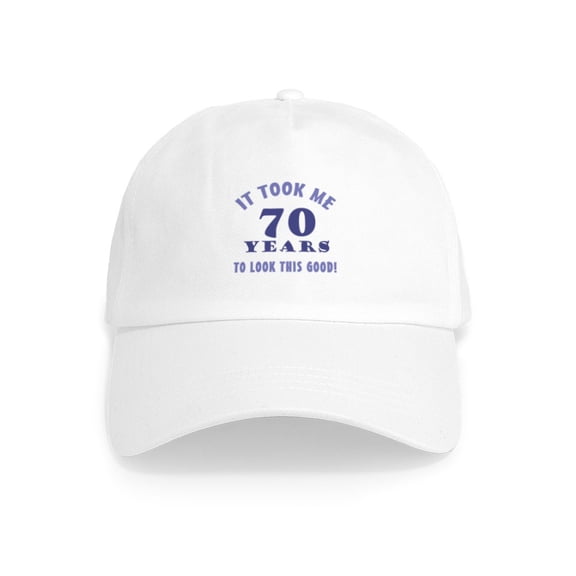 CafePress - Hilarious 70Th Birthday Gag Gifts Cap - Adjustable 100% Brushed Unisex Casual Cotton Baseball Cap, Beige, 1