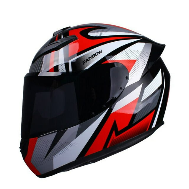 Casquillo casual Casco de moto Integral Rapid Street Casco Unisex Adulto Cool Rider Equipment Four Seasons New Street Touring Casco de moto Estilo D Talla XL