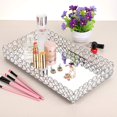 thumbnail image 2 of Bandeja decorativa Hipiwe Crystal para maquillaje, 35 x 20 cm, color plateado, 2 of 9