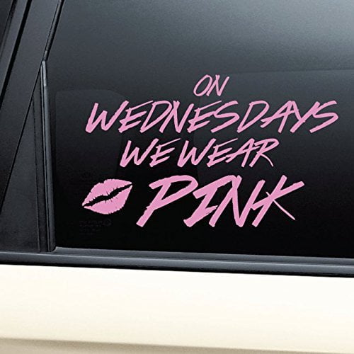 Nashville Decals On Wednesdays We Wear Pink Vinyl Decal Laptop Car Truck Bumper Window Sticker - Pink
