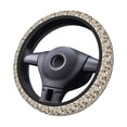 thumbnail image 4 of Daiia Cotton Tree Steering Wheel Cover Auto Steering Wheel Covers Breathable Anti-Slip Steering Wheels Car Interior Decor Accessories for Men Women Universal 15 Inch, 4 of 8