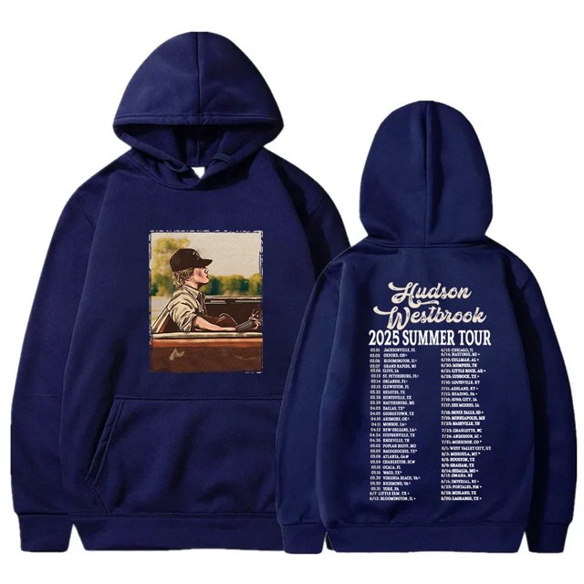 Hudson Westbrook 2025 Summer Tour Merch Sudaderas con capucha Cosplay Moda unisex Sudaderas de manga larga