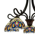 thumbnail image 3 of Radiance Goods Victorian Tiffany-Style Dark Bronze 5 Light Large Chandelier 27" Wide, 3 of 5