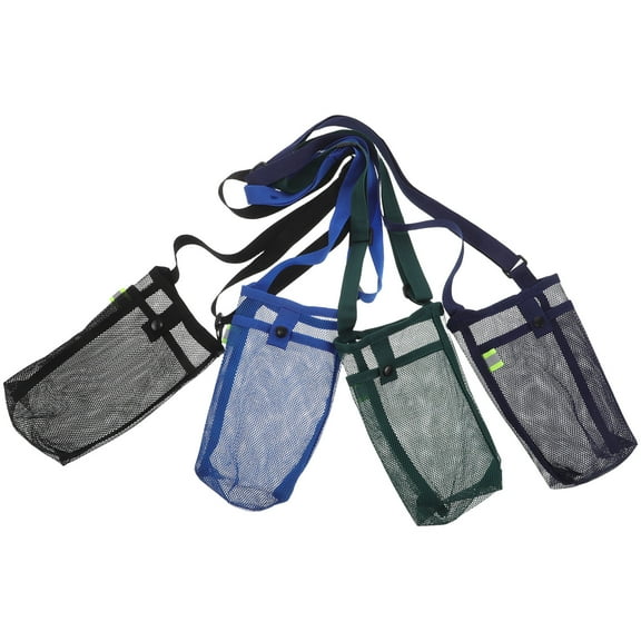 Homoyoyo 4-Pack Insulated Water Bottle Carrier Bags with Breathable Mesh for Outdoor Sports and Travel