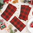 thumbnail image 4 of Sevenstars 100 Pcs Floral Napkins 3 Ply Buffalo Plaid Towels Xmas Disposable Paper Napkins for Party Supplies, 4 of 8