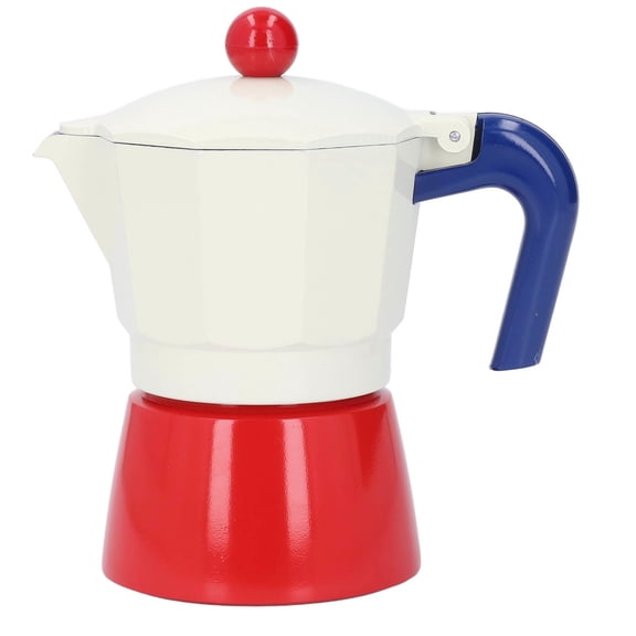 BIMZUC 3‑Cup Stovetop Coffee Pot – 150 ML Aluminum French‑Style Espresso Extractor, Easy‑Use, Rich Flavor, Ideal for Home & Outdoor Brewing
