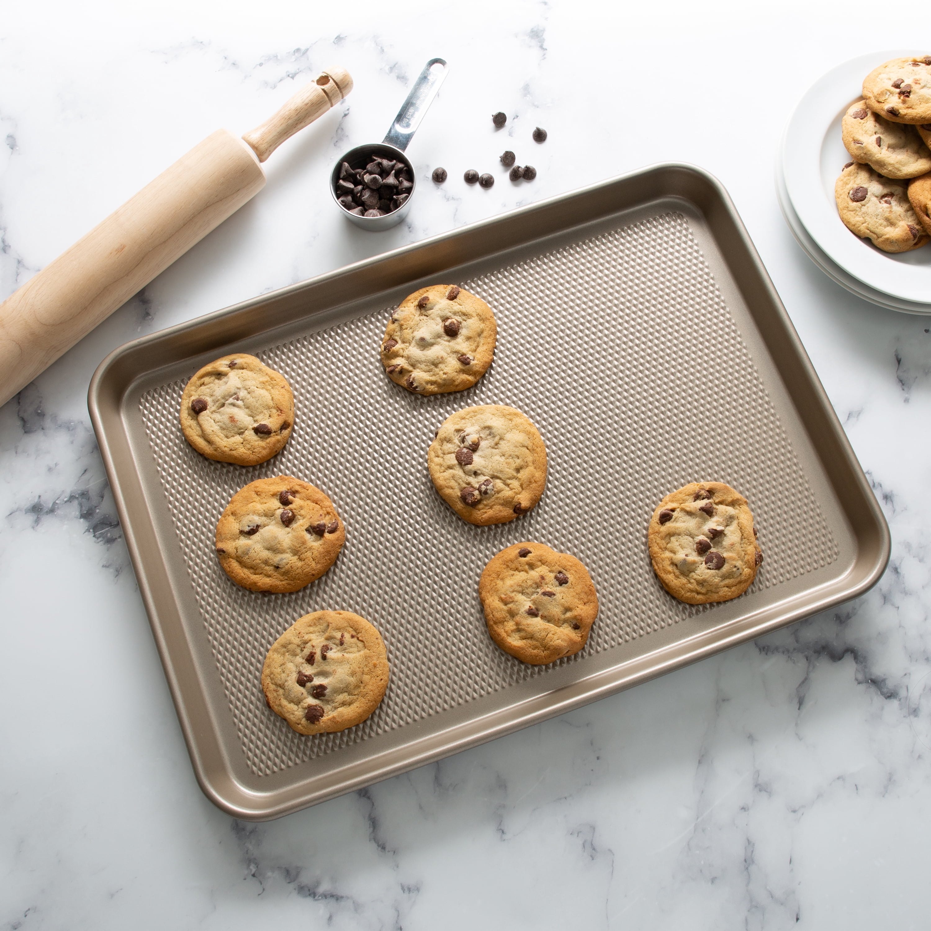 Kitchen Details Pro Series 17.5" x 11.8" Large Nonstick Baking Sheet with Diamond Base