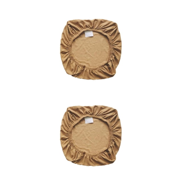 Funda de cojín para silla Bewildely Protector ajustable resistente a la suciedad Color del té con leche 2Conjunto