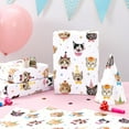 thumbnail image 2 of Cat Birthday Wrapping Paper - 6 Sheets 19.7” x 27.5” White Cat Gift Wrapping Paper for Kids Birthday Party Gift Packing Supply Funny Cute Theme Decor Favor, 2 of 14