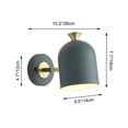 thumbnail image 3 of FSLiving Adjustable Wall Sconces with Full Spectrum for Indoor Plants Portable E26 Socket Macaron Blue Metal Gimbaled Wall lamp with Timer Cord for Grow Light Industrial Fixture No Drilling, 3 of 7