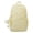 Yellow, variant on Bow Print Large Capacity Backpack, Multi-Pocket Zipper Closure School Bag with Pendant for Travel Work Shopping (Black)