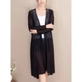 thumbnail image 2 of Spring Summer Sun Protection Clothing Women Long Cardigan Female Cardigans Long Sleeve Loose Coat Jacket Ladies Shawl Outerwear, 2 of 7