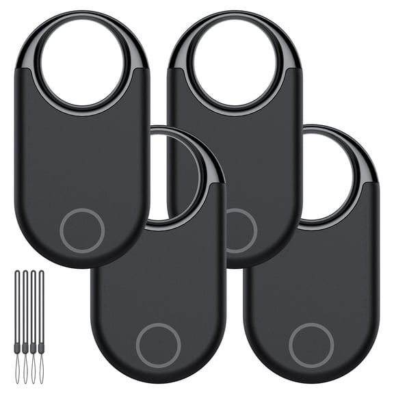 Loshall Air Tracker Tag (iOS Only)-4 Pcs, Smart Item Finder Work with Apple Find My for Luggage, Keys, Bags, Pets, Wallet, Bluetooth Tracker/ Key Finder and Item Locator Smart Tag Replaceable Battery