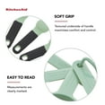 thumbnail image 3 of KitchenAid 9-Piece Plastic Stackable Measuring Cup and Spoons Set for Cooking, Pistachio, 3 of 11