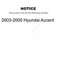 thumbnail image 2 of Transit Auto Front Rear Disc Brake Rotors Ceramic Pads and Drum Kit for Car 2003-2005 Hyundai Accent K8T-103615, 2 of 11