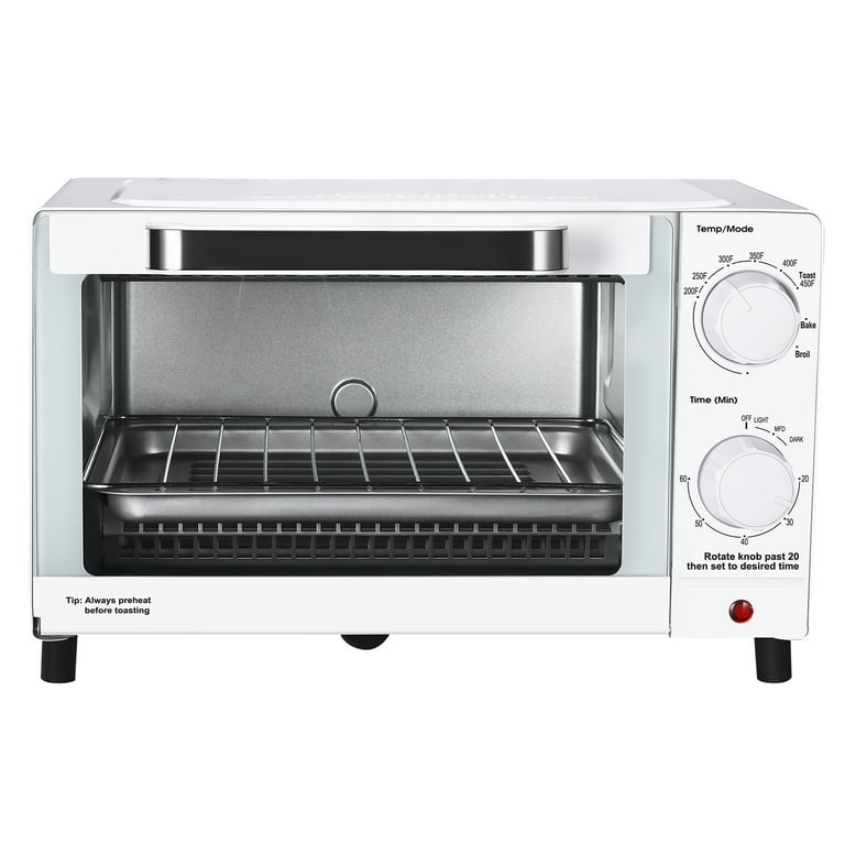 Mainstays 4-Slice Countertop Toaster Oven - Arctic White photo 1