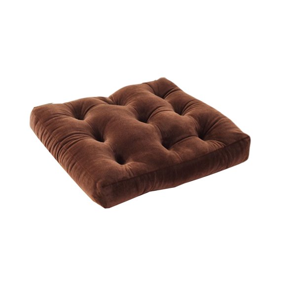 Winter Thickened Non-Slip Chair Cushion, Soft Ergonomic Flock Seat Pillow for Students, Car Booster, Tatami Floor Pad, 38cm Blue Memory Foam for Office, Gaming, & Outdoor Use