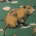 thumbnail image 6 of Orinice Beaver Round Table Cover Stain Resistant Washable Indoor Outdoor Tablecloth Kitchen Dining Wedding Parties Full Width Single-Sided Printing 100% Polyester Fiber 31-35, 6 of 8