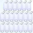 thumbnail image 1 of Étiquettes Clés en Plastique Portables Blanches 20 Pcs, 1 of 5
