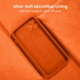 thumbnail image 5 of for iPhone 12 Pro Max Case, Silicone Upgraded [Camera Protecion] Phone Case with Soft Anti-Scratch Microfiber Lining, 6.7 inch, Neon Orange, 5 of 12