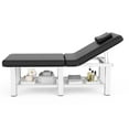 thumbnail image 4 of Holaki Heavy Duty Stationary Massage Table, Professional Spa Bed with 660lbs Capacity, Sturdy Metal Frame, Waterproof PU Leather, Ideal for Beauty, Tattoo, Reiki, Massage, Physiotherapy, Black, 4 of 9