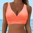 thumbnail image 2 of Siilsaa Bikini Top Women Halter Bikini Top Push Up Swimsuit Top Only Pink,M, 2 of 7