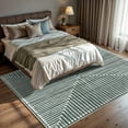 thumbnail image 6 of GLN Rugs Priene - Contemporary, Machine Washable Area Rug - 5'x7' Beige Green Home Carpet, 6 of 7