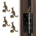 thumbnail image 1 of Juego de adornos para bisagra de puerta WLHYHH, diseño de canguro, 4 piezas, bronce, decoración para, 1 of 7