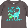 thumbnail image 4 of Inktastic I Love My Auntie-saurus Cute Brontosaurus Family Boys or Girls Long Sleeve Toddler T-Shirt, 4 of 5
