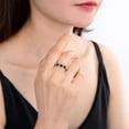 thumbnail image 4 of Garnet Three Stone Ring, 4 of 10