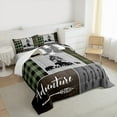 thumbnail image 3 of Manfei Jungle Animal Bear Full Size Comforter Sets,Adventure Camping Bedding Comforter Set,Retro Patchwork Grid Bedding Sets For Boys,Luxury Bedroom Decor,3pcs, 3 of 8