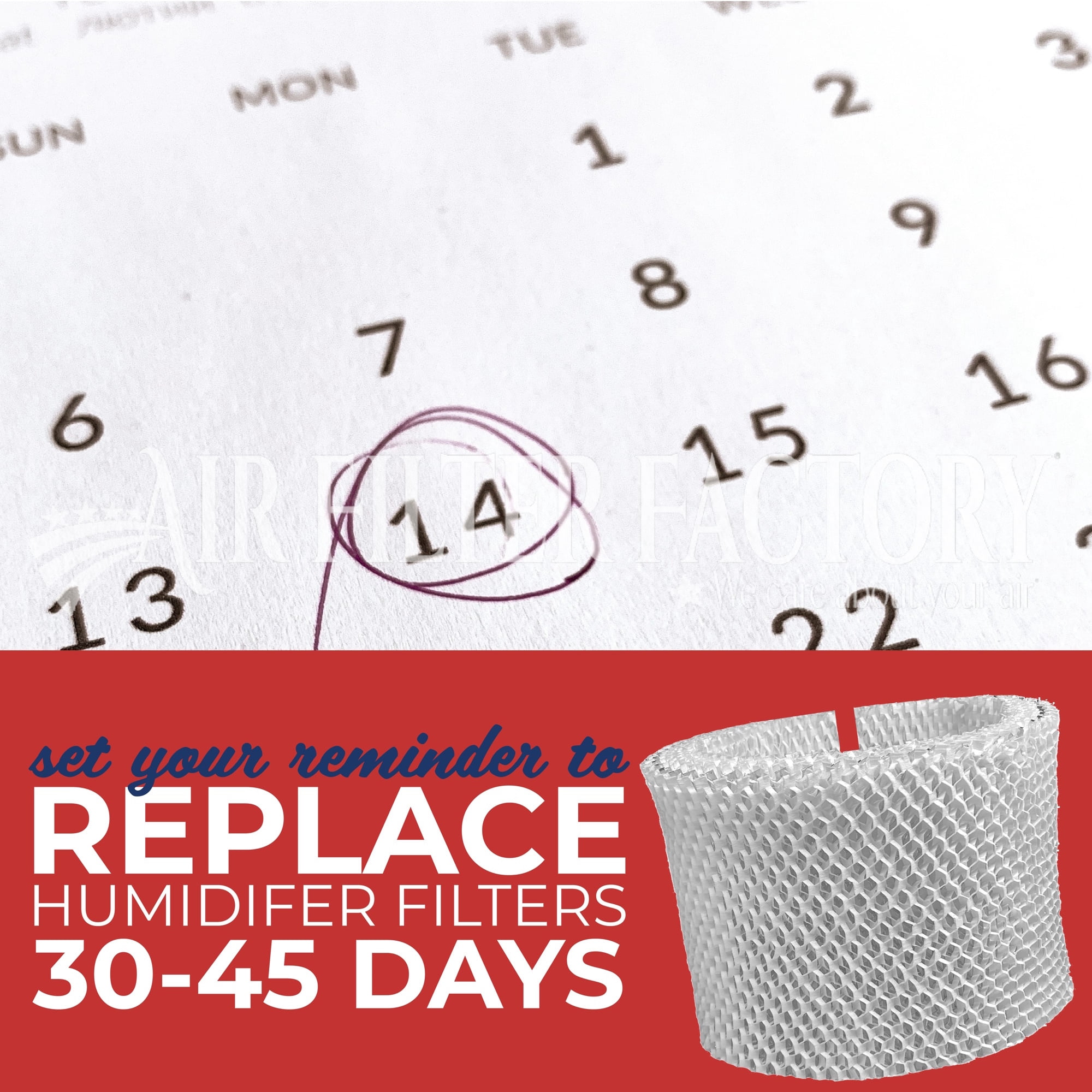 Air Filter Factory Replacement for 14911, 144150 144151, 144170, 144530 Kenmore Humidifier Filter 4-Pack