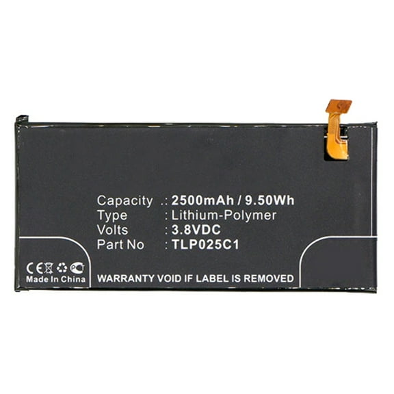 Batteries N Accessories BNA-WB-P3053 Cell Phone Battery - Li-Pol, 3.8V, 2500 mAh, Ultra High Capacity Battery - Replacement for Alcatel TLP025C1 Battery
