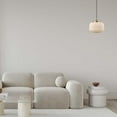 thumbnail image 2 of Lily 1-Light Matte Brass Pendant Light with Frosted Ribbed Glass Shade, 2 of 9