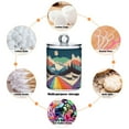 thumbnail image 6 of Yayeee 4 Pack Qtip Holder Bathroom Cotton Swab Canister with Lid Clear Dispenser Set, Colorful Road at Night, 6 of 6