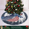 thumbnail image 6 of FMSHPON Independence Day Powerful Eagle On Independence Day Xmas Christmas Tree Skirt Stand Mat for Holiday Party Decoration Indoor Outdoor 36 inches, 6 of 6