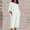 White, variant on Sakmal High Waisted Women's Cotton Linen Shorts Sets Bermuda Straight Leg 2 Piece Outfits Elastic Waist Green Solid Womens Shorts L