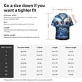 thumbnail image 5 of Lsque Cute Fish Flower Couple print Men's Cuban Collar Short Sleeve Shirt Summer Beachwear Casual Button Down Fashionable Vacation Leisure Shirt-XX-Large, 5 of 7
