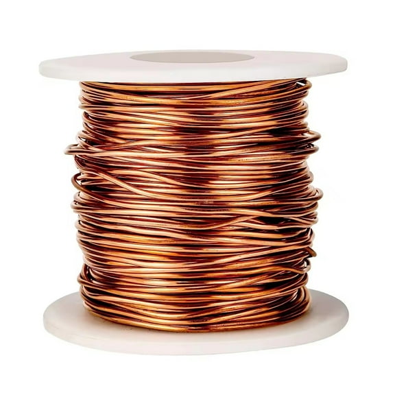 EZPXFCI Pure Bare Copper Wire Spool - Gauge for Gardening/Electroculture | Ideal for Bonsai, Jewelry Making, Beading & DIY Crafts